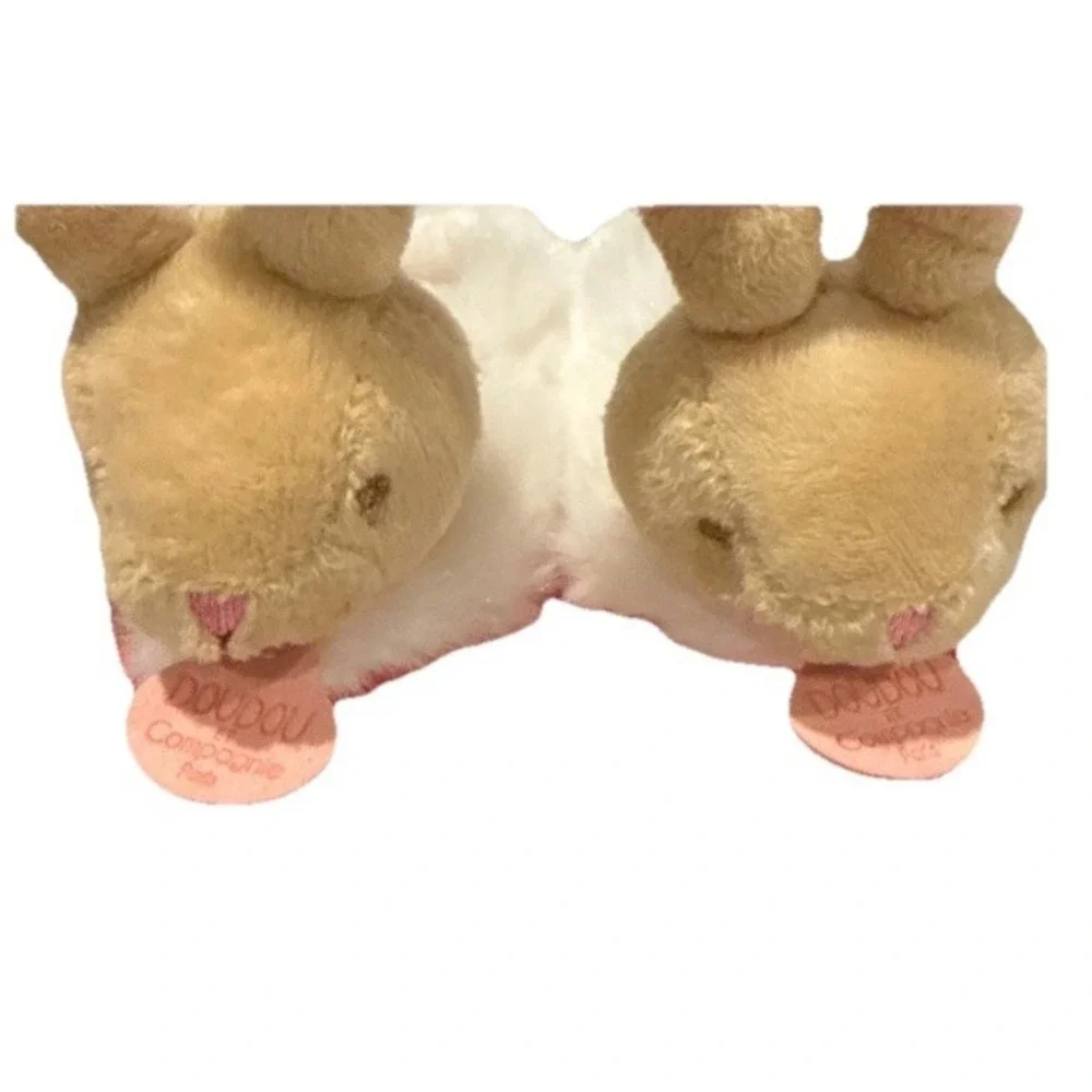 Doudou Pink Baby Slippers, Et Compagnie Paris Bunny Ears Girl Infant Booties New